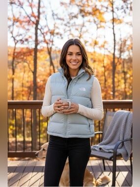 The North Face Women’s 600 Down Vest Mint Green Size XL Great Condition